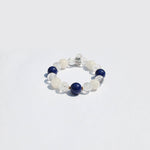 Five Emperors Prosperity Bracelet– White Phantom, “Azeztulite” & Lapis Bracelet