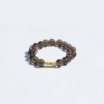 Smoky Quartz – Gold-Plated 925 Silver Bracelet