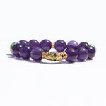 Purple Aura of Auspiciousness Bracelet – Amethyst (Gold-Plated 925)