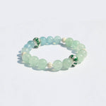 Love & Courage Bracelet– Aquamarine & Strawberry Quartz (925 Silver)