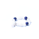 Five Emperors Prosperity Bracelet– White Phantom, “Azeztulite” & Lapis Bracelet