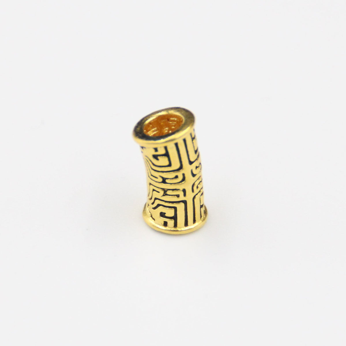 24K Taotie totem charm detail