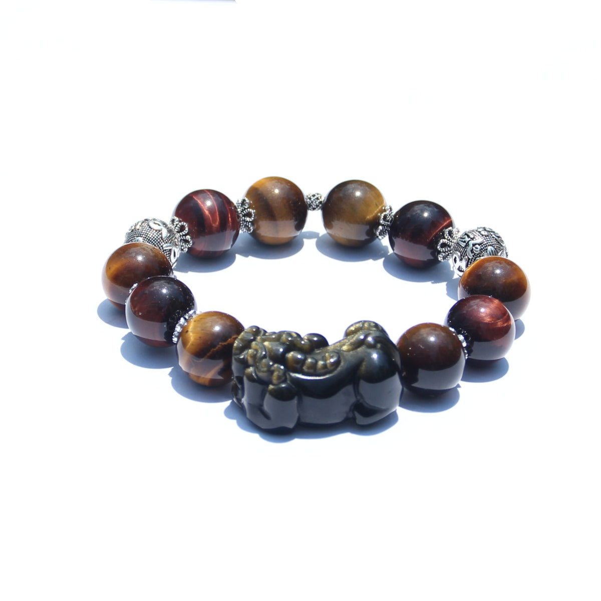 Close-up of Tiger’s Eye chatoyancy (tiger-stripe shimmer)