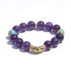Purple Aura of Auspiciousness Bracelet – Amethyst (Gold-Plated 925)