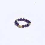 Purple Aura of Auspiciousness Bracelet – Amethyst (Gold-Plated 925)