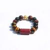 Lotus & Heart Sutra – Tiger’s Eye Protection Bracelet