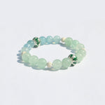 Love & Courage Bracelet– Aquamarine & Strawberry Quartz (925 Silver)