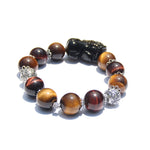 Pixiu Wealth Guardian – Tiger’s Eye Mantra Bracelet